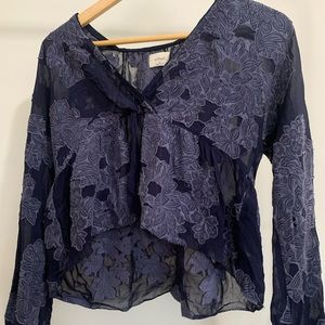 Beautiful navy Wilfred top